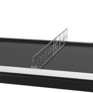 Regálový oddělovač série "ROS", výška 60 mm, bez zarážky