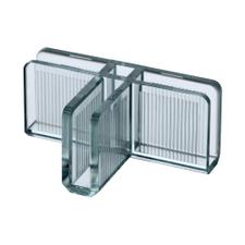 Nasouvací spojka „Clear” pro stavebnicové vitríny