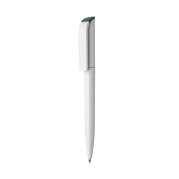 Kuličkové pero "Effect Green" otočné, bílé