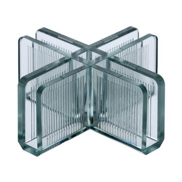 Nasouvací spojka „Clear” pro stavebnicové vitríny