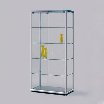 Výstavní vitrína z plaveného skla