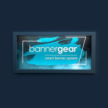 Digitálně potištěný banner z materiálu Frontlit pro bannerový systém bannergear®