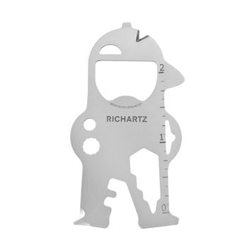 RICHARTZ Key Tool "Bob", multifunkční nástroj se 17 funkcemi jako přívěsek na klíče