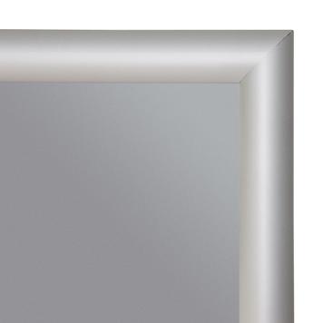 Rámeček na zacvaknutí, profil 25 mm, stříbrný