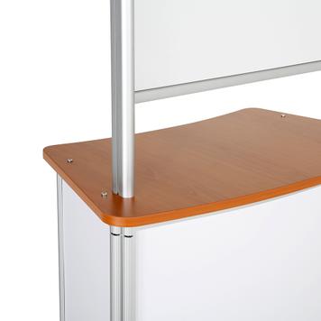 Promo stolek „Convex” včetně ochranné přepážky